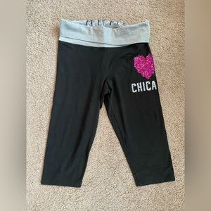 Chicago Bling PINK Yoga Capris